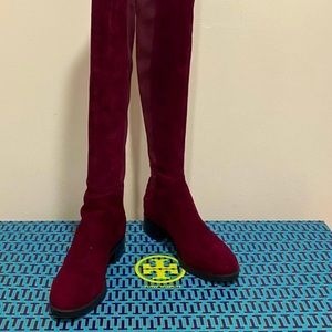 Tory Burch Suede Over-The-Knee Boots